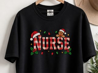 Christmas Nurse Gingerbread Plaid funny shirt - photo 2