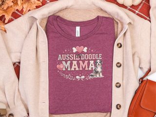 Aussiedoodle Mama Paw Print Heart Bone Crest - photo 5