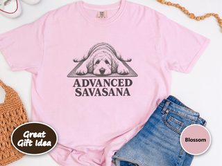 Labradoodle Advanced Savasana Yoga doodle dog shirt - photo 3