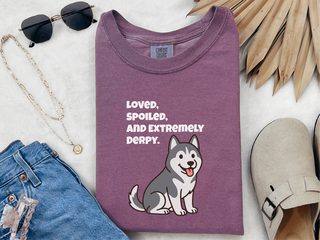 Derpy Husky doodle dog shirt - photo 5
