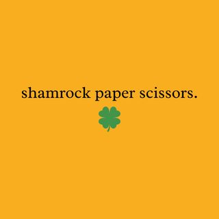 Shamrock Paper Scissors Game St. Patrick's Day Funny Irish Tee