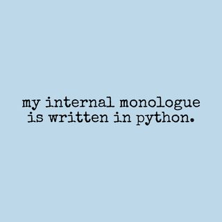 My Internal Monologue Is Written In Python - Witty Programmer Humor funny shirt