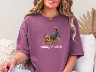 Yorkie Big Stretch doodle dog shirt - photo 4