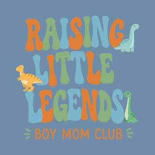 Raising Little Legends Boy Mom Club Comfort Colors Vintage Wash Tee