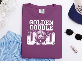 Comfort Colors Golden Doodle Dad doodle dog shirt - photo 4