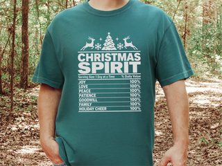 Christmas Spirit Nutrition Label5 funny shirt - photo 8