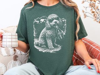 Cockapoo Drinking Beer doodle dog shirt - photo 4