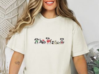 Festive Christmas Dogs Lineup funny shirt - photo 7