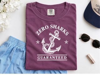Zero Sharks Guaranteed Anchor funny shirt - photo 5