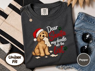 Goldendoodle Ate The List Christmas doodle dog shirt - photo 4