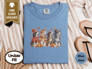 Autumn Sheepadoodles With Pumpkins doodle dog shirt - photo 6