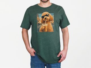 Cockapoo Iced Coffee Cool Dog doodle dog shirt - photo 4