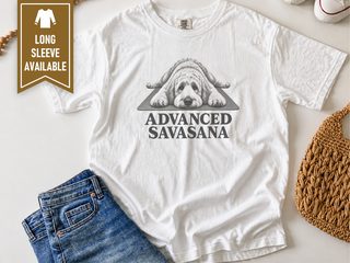 Advanced Savasana Goldendoodle Yoga doodle dog shirt - photo 1