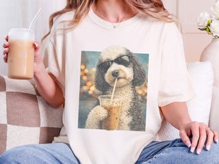 Comfort Colors Sheepadoodle Iced Coffee Cool Dog doodle dog shirt - photo 7