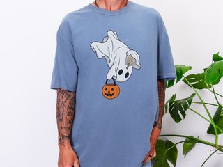 Flying Ghost Coffee Pumpkin Bucket funny shirt - photo 7