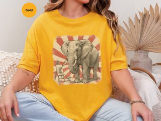 Elephant Painting Mouse funny shirt - photo 4