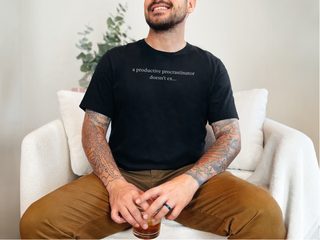 A Productive Procrastinator Doesn't Exist funny shirt - photo 3
