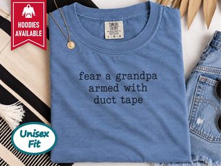Fear A Grandpa Duct Tape funny shirt - photo 6