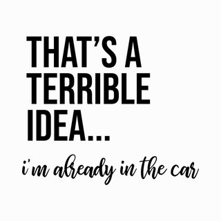 Funny Sarcastic Impulsive Friend Tee - Road Trip Chaos Energy Humor