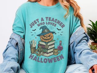 Just A Teacher Who Loves Halloween_2 funny shirt - photo 8