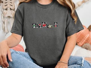 Festive Christmas Dogs Lineup funny shirt - photo 3