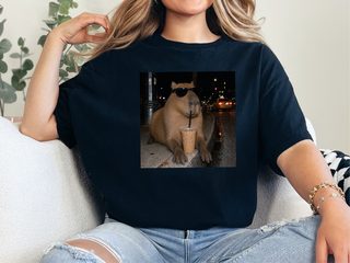 Cool Capybara Iced Coffee funny shirt - photo 2