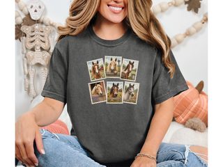 Vintage Horse Postage Stamp Collage funny shirt - photo 4