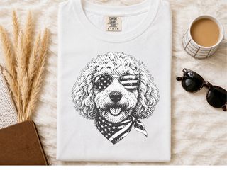 Goldendoodle 4th Of July Patriotic doodle dog shirt - photo 1