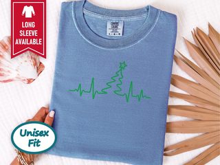 Grandpa Christmas Tree Heartbeat funny shirt - photo 7