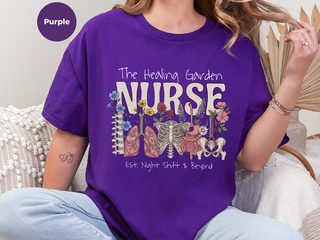 The Healing Garden Nurse funny shirt - photo 5