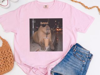 Cool Capybara Iced Coffee funny shirt - photo 4