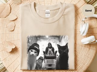 Cat Barbershop funny shirt - photo 3