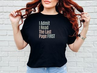I Admit I Read The Last Page First funny shirt - photo 1