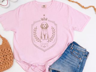 Comfort Colors Cavapoo Royal Crest doodle dog shirt - photo 4