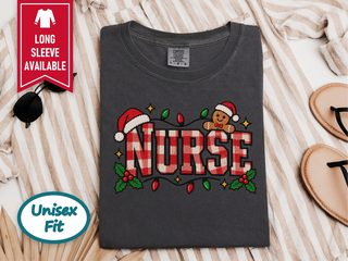 Christmas Nurse Gingerbread Plaid funny shirt - photo 4