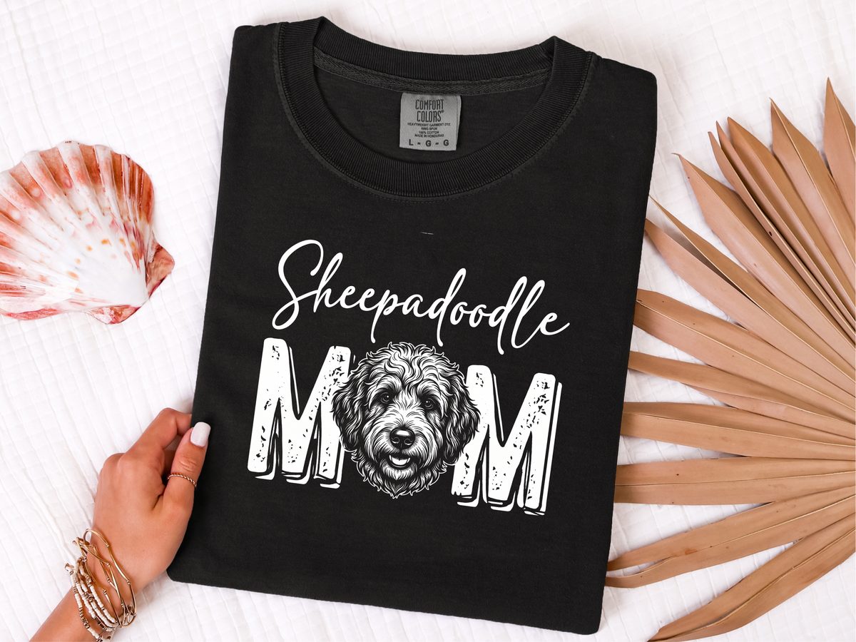 Comfort Colors Sheepadoodle Mom Shirt – Dog Lover Tee Gift for Pet