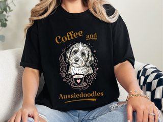Coffee And Aussiedoodles doodle dog shirt - photo 2