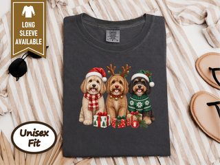 Christmas Cavapoo Trio Presents doodle dog shirt - photo 3