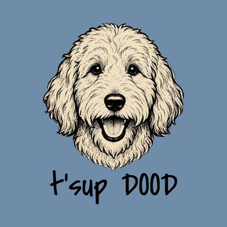 Labradoodle Tsup Dood Comfort Colors 1717 Vintage Wash T-Shirt