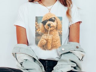 Goldendoodle Iced Coffee Cool Dog doodle dog shirt - photo 1