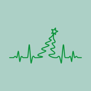 Grandpa Christmas Tree Heartbeat Graphic Christmas Nurse Shirt