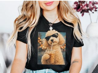 Maltipoo Iced Coffee Cool Dog doodle dog shirt - photo 1