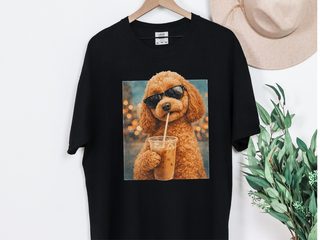 Comfort Colors Cavapoo Iced Coffee Cool Dog doodle dog shirt - photo 2