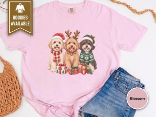 Christmas Maltipoo Dogs Trio doodle dog shirt - photo 4