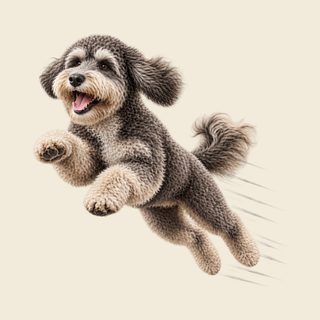 Jumping Schnoodle Speed Lines Schnoodle Shirt for Dog Lovers