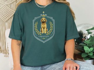 Comfort Colors Labradoodle Royal Crest doodle dog shirt - photo 7