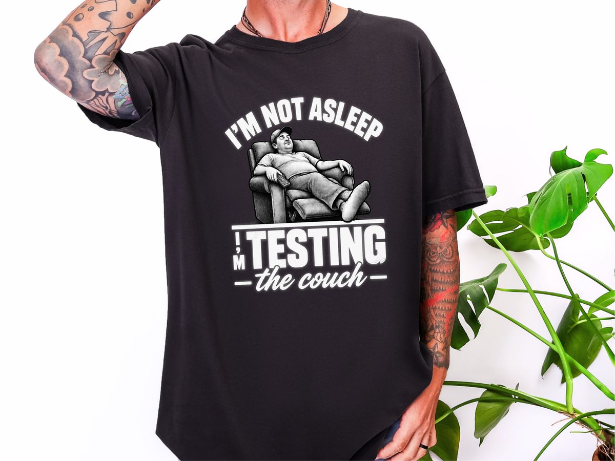 Sleeping Man In Recliner Chair Funny Introvert Shirt Dad Gift