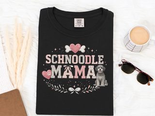 Comfort Colors Schnoodle Mama doodle dog shirt - photo 3