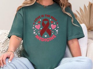 Blood Cancer Love Is The Best Medicine funny shirt - photo 6