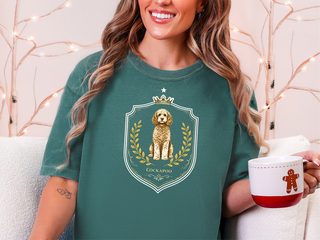 Comfort Colors Cockapoo Royal Crest doodle dog shirt - photo 7